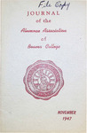 Journal of the Alumnae Association of Beaver College, 1947-11