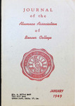 Journal of the Alumnae Association of Beaver College, 1949-01