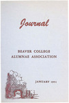 Journal of the Alumnae Association of Beaver College, 1951-01