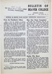 Bulletin of Beaver College, 1943-04