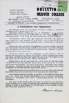 Bulletin of Beaver College, 1945-12