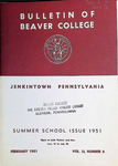 Bulletin of Beaver College, 1951-02 (2)