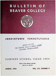 Bulletin of Beaver College, 1954-03 (1)