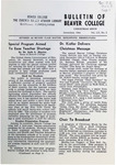 Bulletin of Beaver College, 1954-12