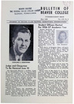 Bulletin of Beaver College, 1956-05