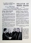 Bulletin of Beaver College, 1957-11