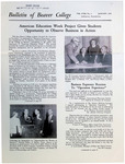 Bulletin of Beaver College, 1958-01